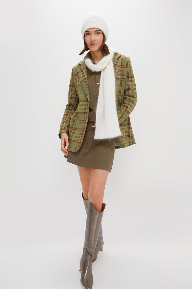 Cream Cashmere Hat and Scarf Set