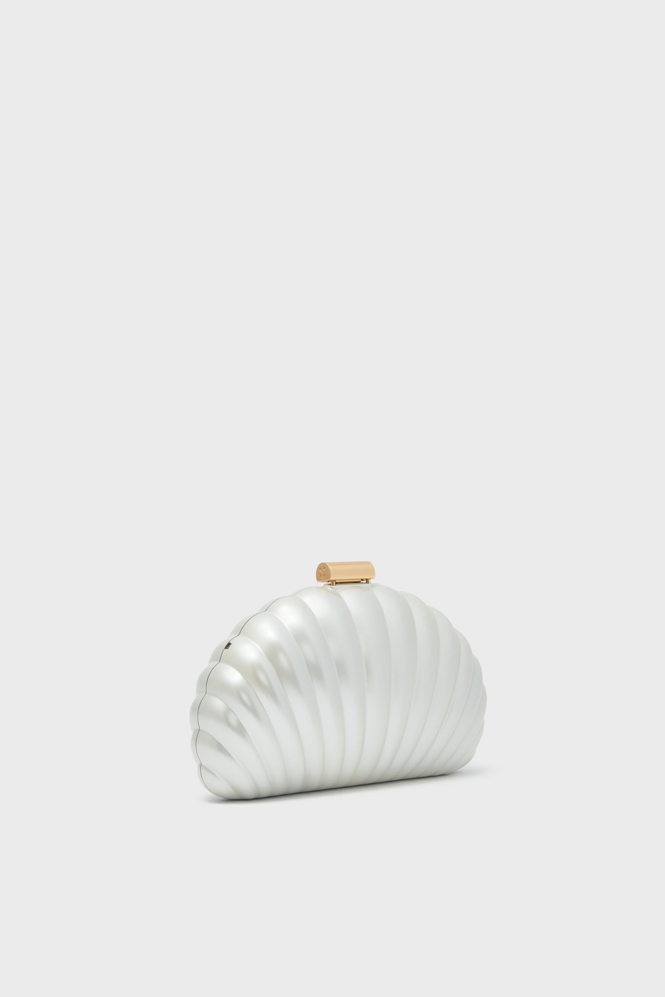 Ivory Monet Pearlized Shell Clutch