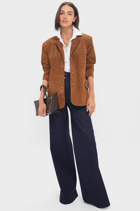 Tan Natalie Suede Jacket