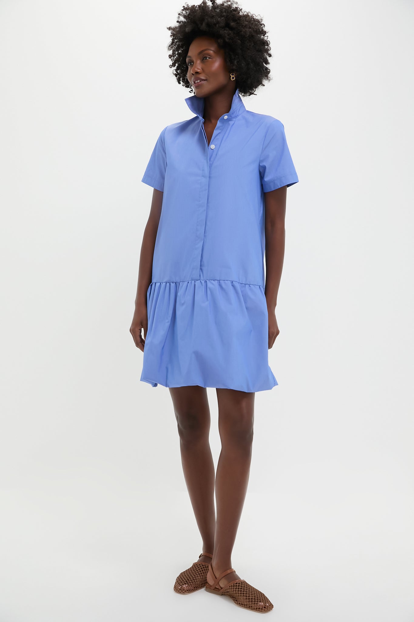 Sail Blue Martine Bubble Mini Dress