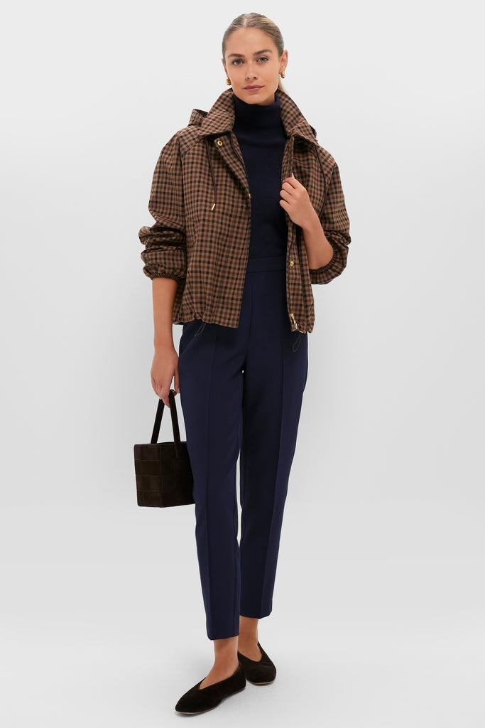 Vicuna Gingham Audrey Showerproof Jacket