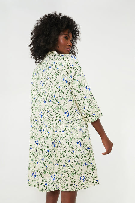 Lapis Iris Royal Shirt Dress