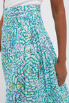 Green Wings Flower Carla Long Skirt