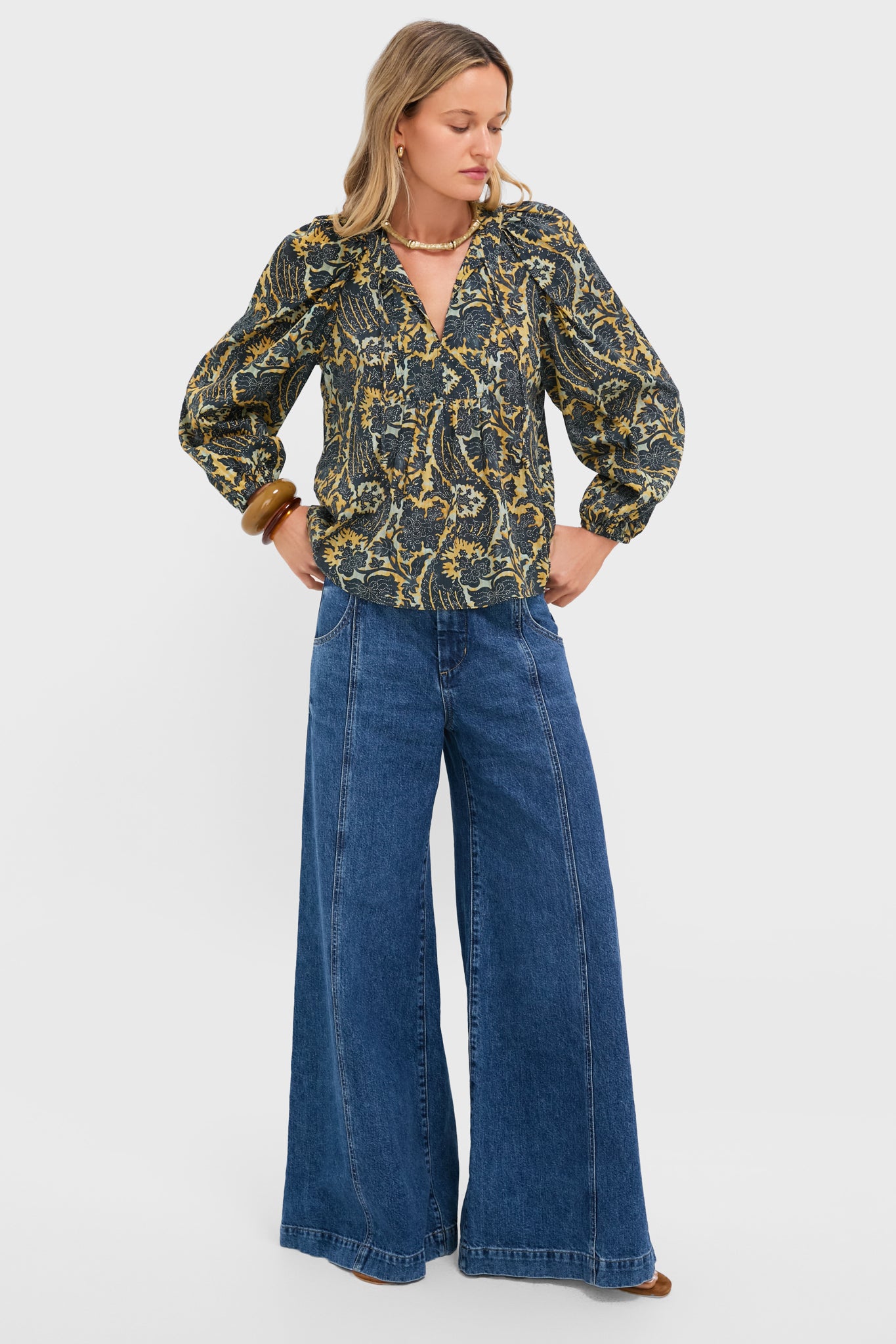 Luna Brea Long Sleeve Blouse