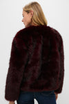 Merlot Faux Fur Bruno Jacket