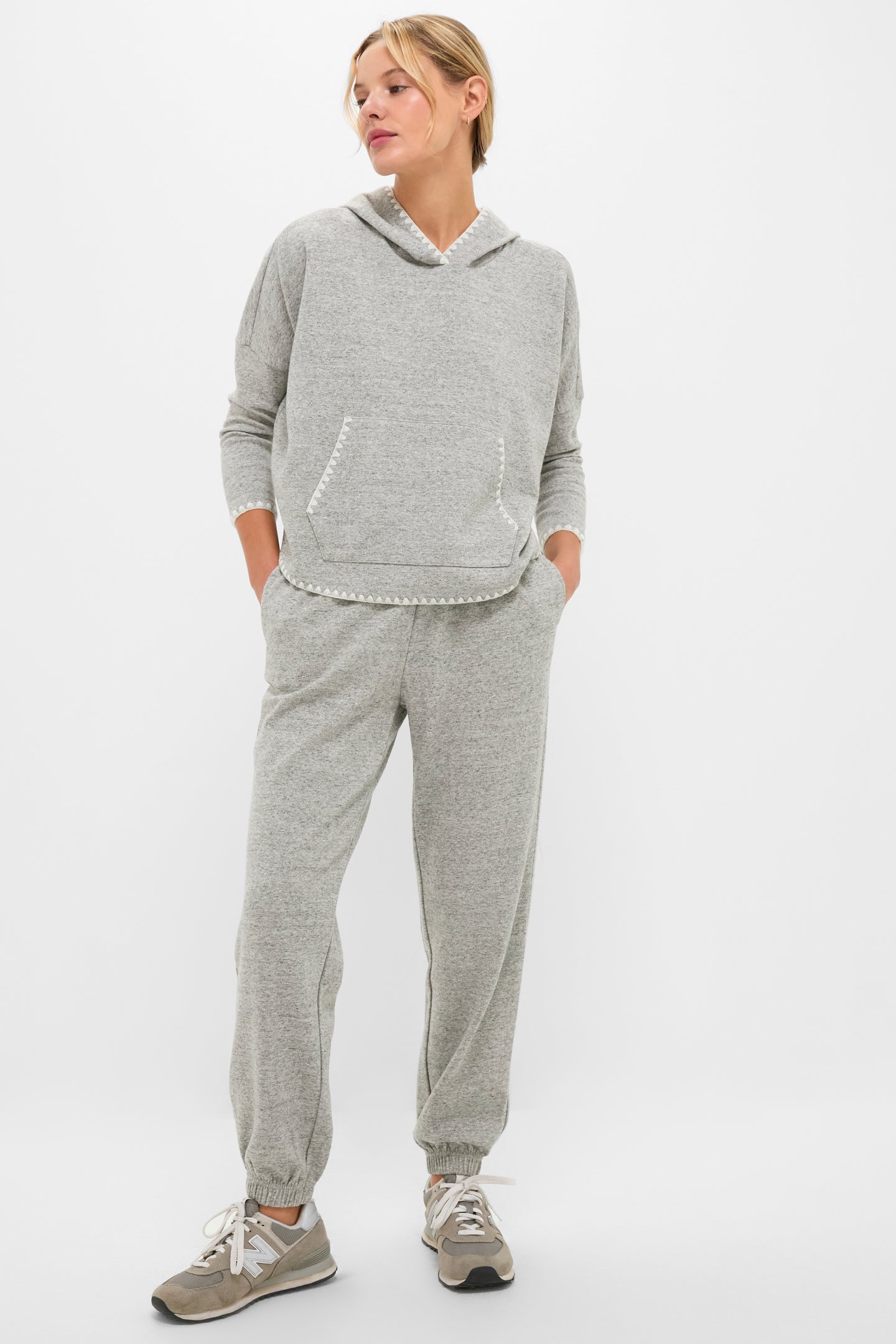 Heather Gray Cropped Eden Sweatshirt