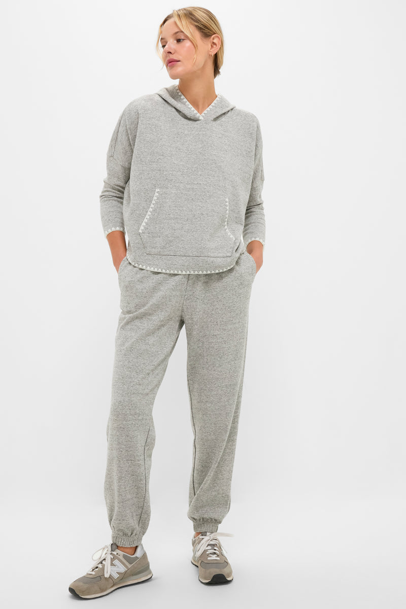 Heather Gray Cropped Eden Sweatshirt