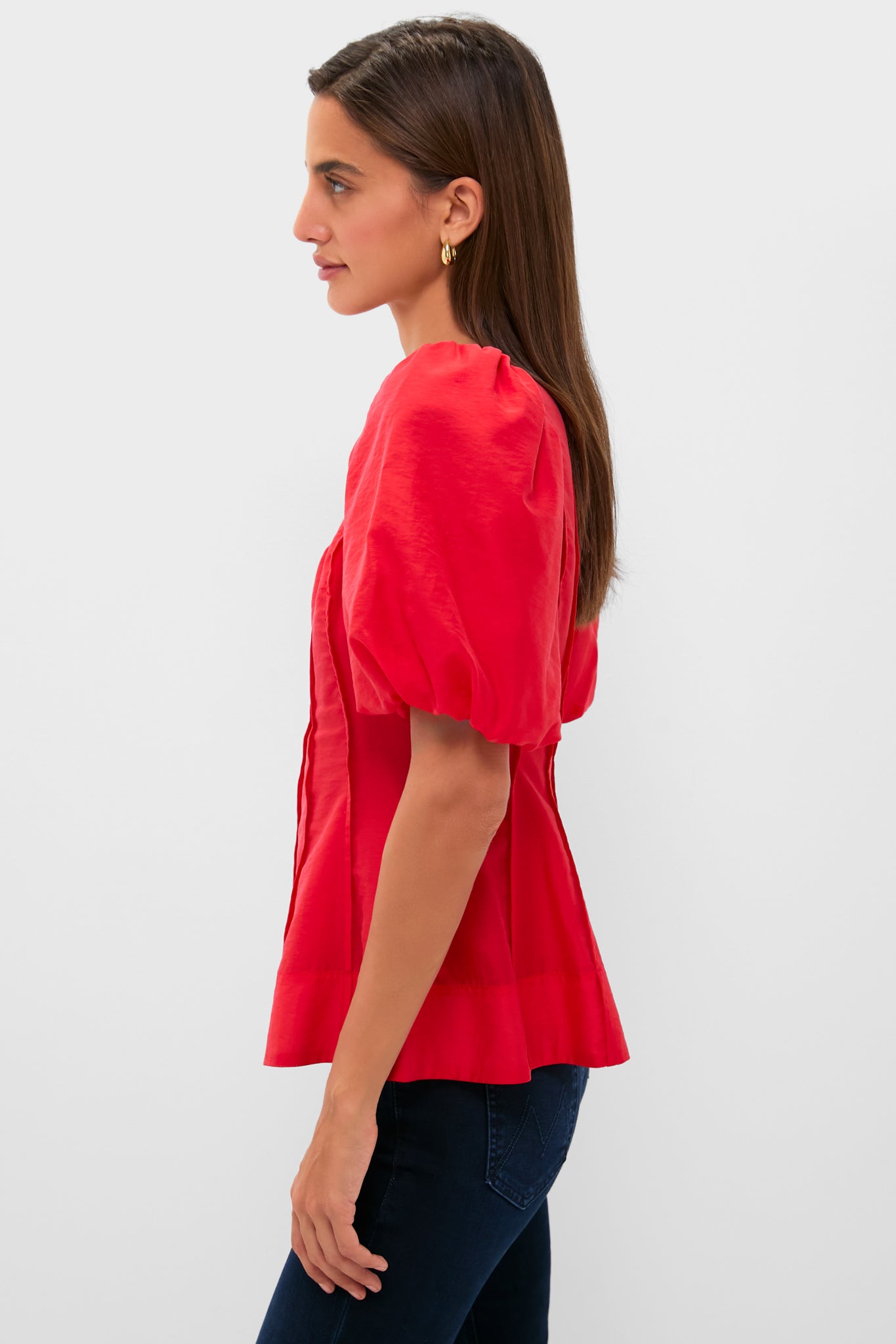 Ruby Taffeta Annalise Blouse | Hyacinth House | Tuckernuck