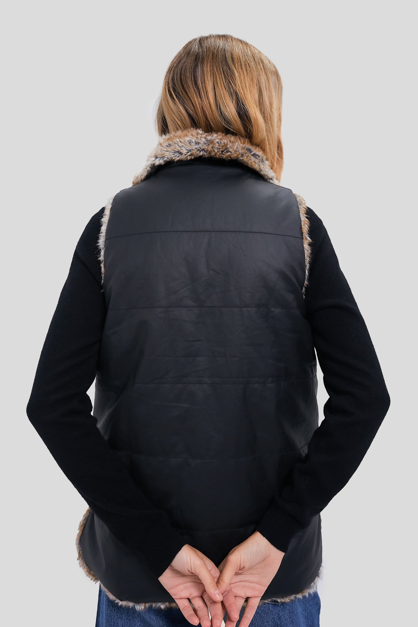 Emilia Wax Fur Reversible Vest