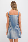 Lake Blue Stripe Cassie Dress