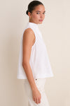 White Sleeveless Celeste Top