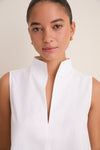 White Sleeveless Celeste Top