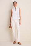 White Sleeveless Celeste Top