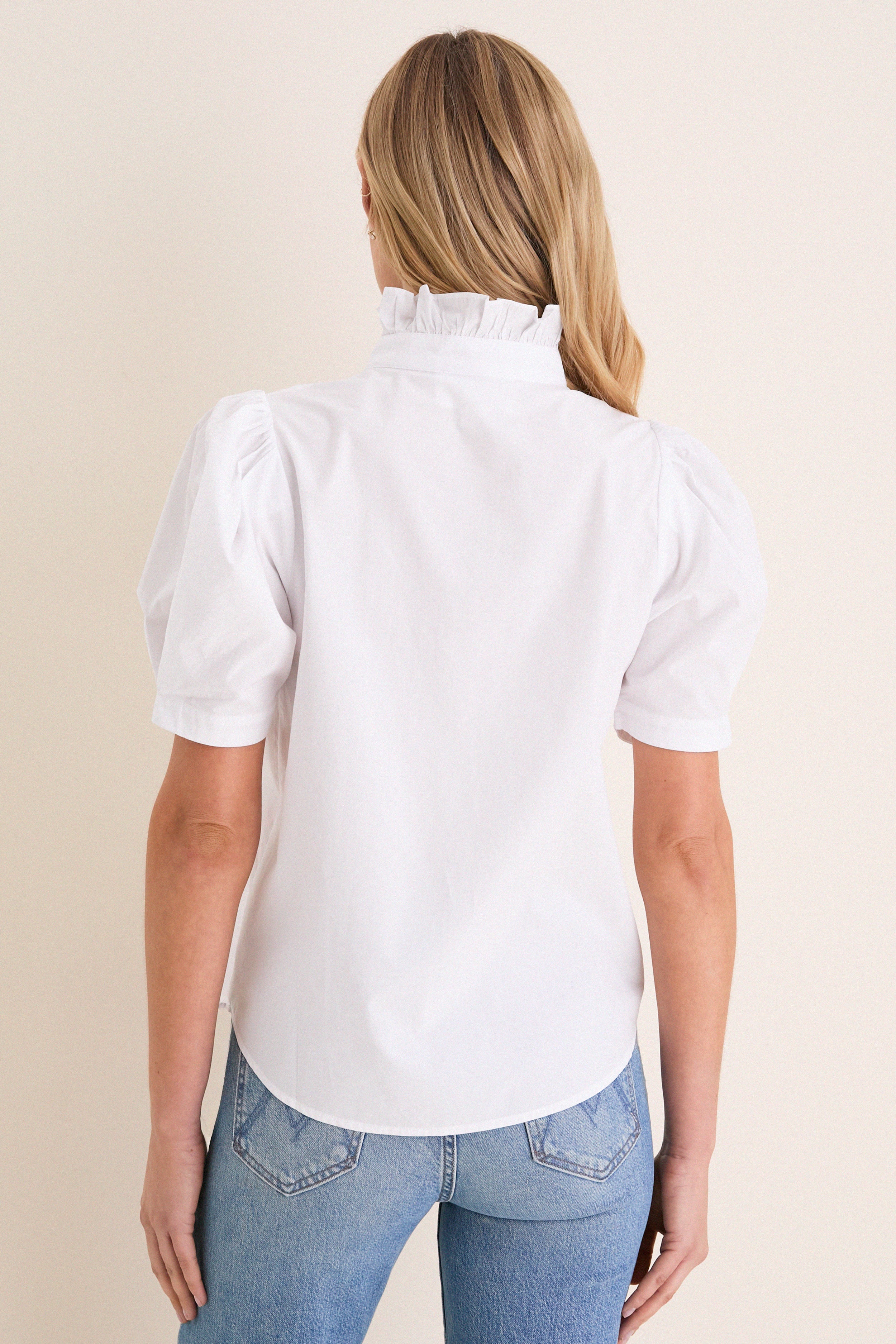 White Cotton Alicia Blouse