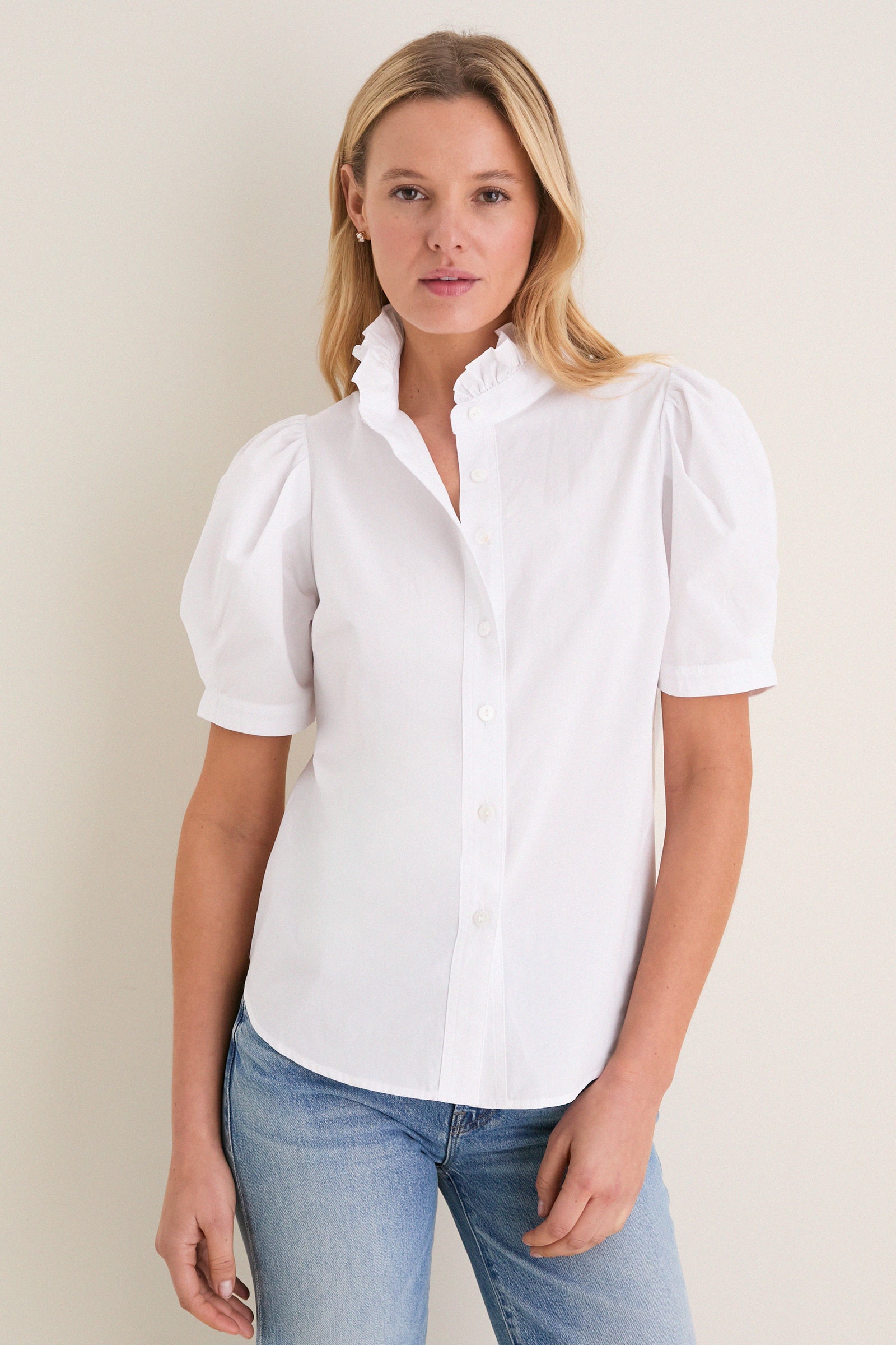 White Cotton Alicia Blouse
