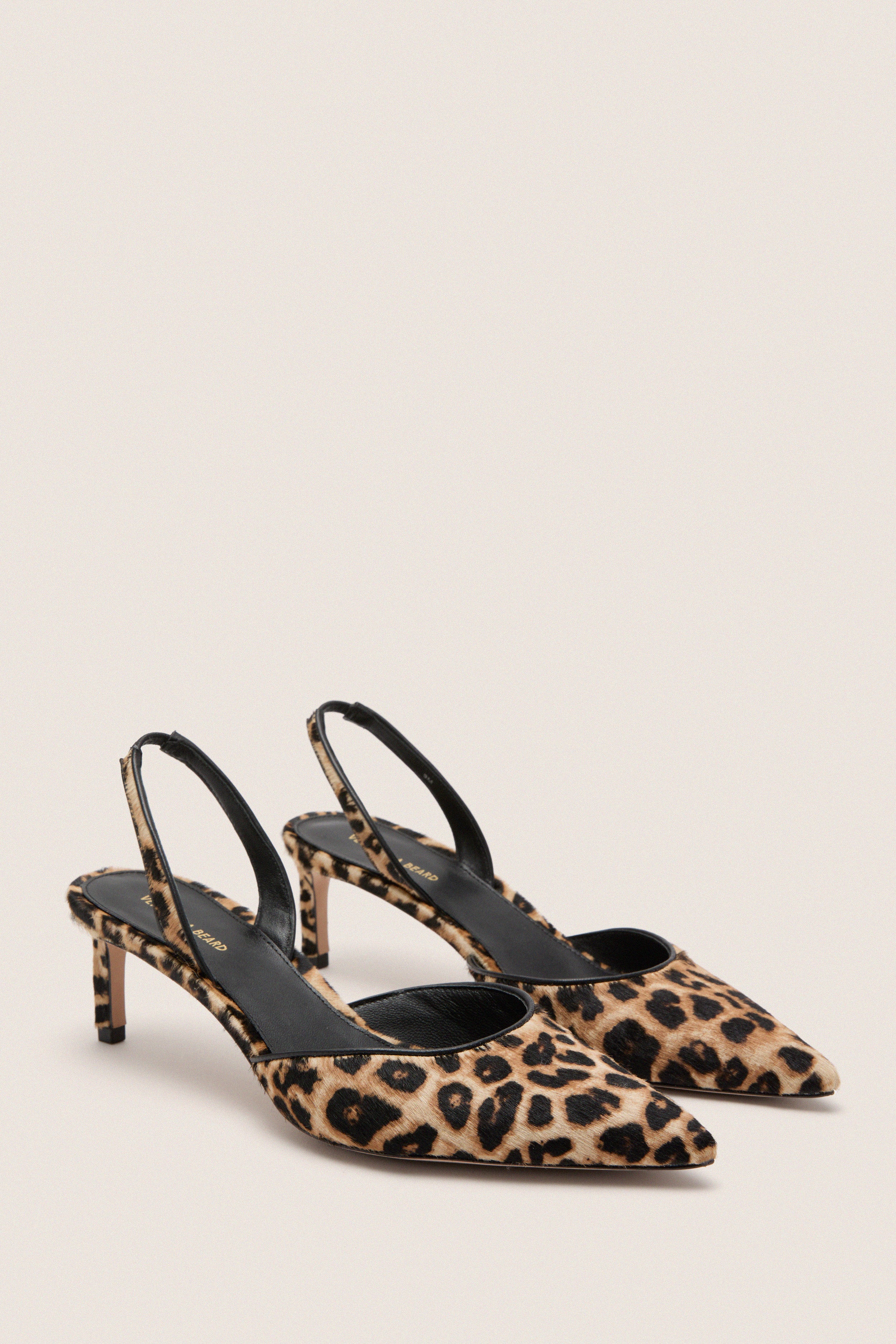 Leopard Caroline Heels