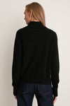 Black Cashmere Evelyn Turtleneck