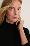 Black Cashmere Evelyn Turtleneck