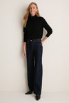 Black Cashmere Evelyn Turtleneck