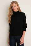 Black Cashmere Evelyn Turtleneck