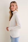 Ivory Cashmere Evelyn Turtleneck
