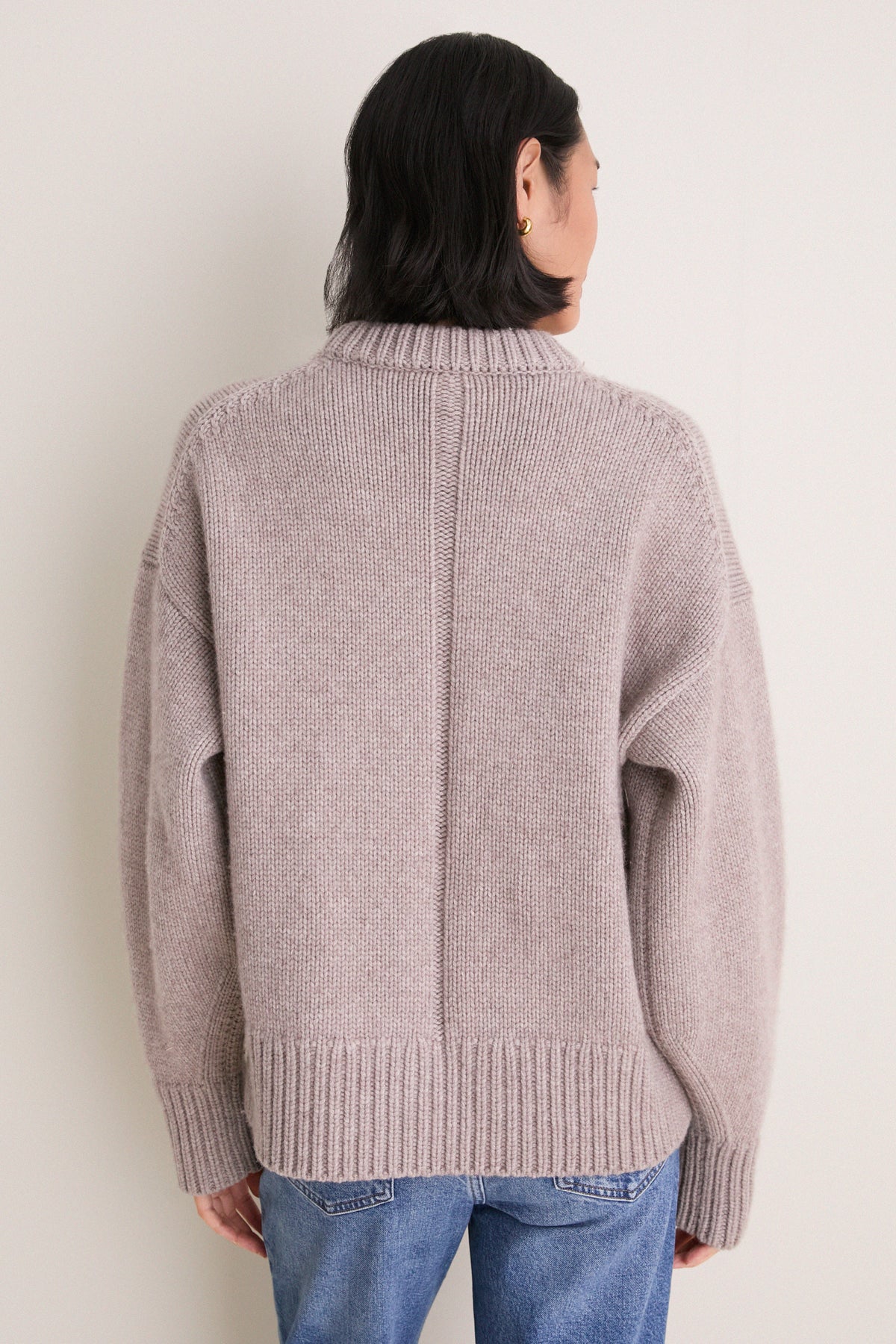 Wheat Genevieve Cashmere Wool Blend Crewneck Sweater