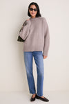 Wheat Genevieve Cashmere Wool Blend Crewneck Sweater