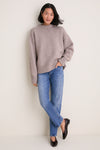 Wheat Genevieve Cashmere Wool Blend Crewneck Sweater