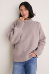 Wheat Genevieve Cashmere Wool Blend Crewneck Sweater