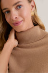 Camel Cashmere Evelyn Turtleneck