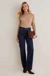 Camel Cashmere Evelyn Turtleneck