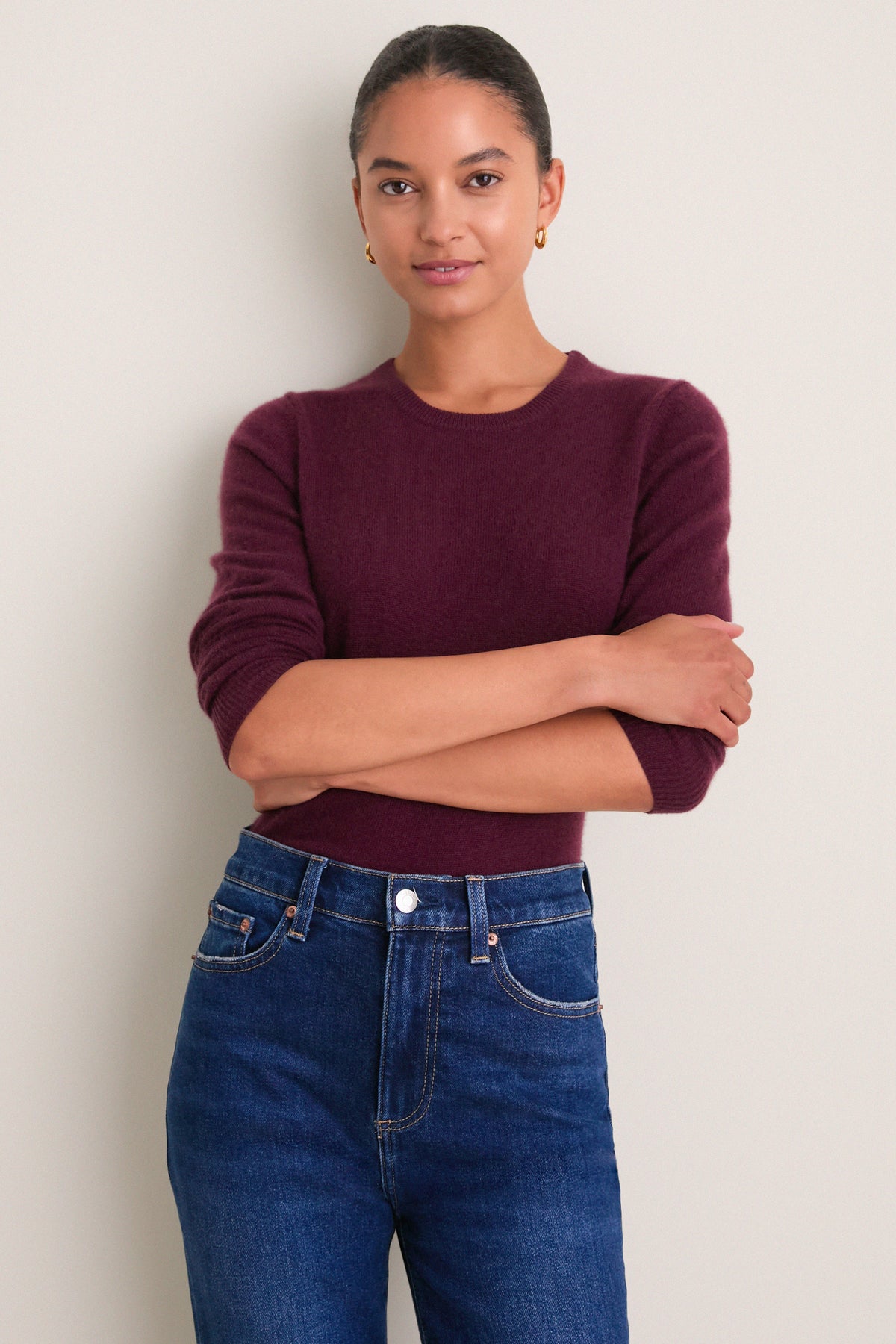 Winetasting Cashmere Elizabeth Crewneck
