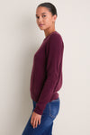 Winetasting Cashmere Elizabeth Crewneck