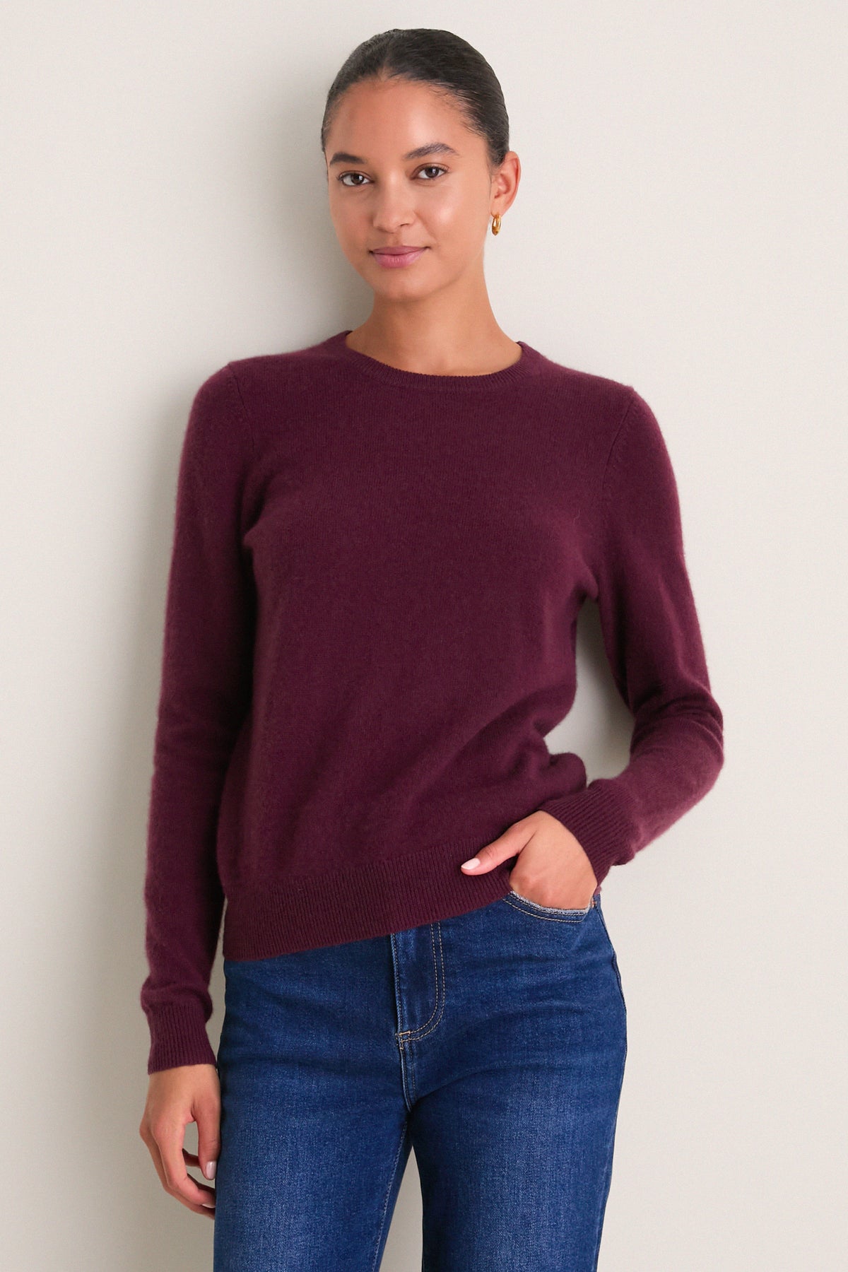 Winetasting Cashmere Elizabeth Crewneck