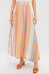 Multi Rainbow Stripes Amelianna Skirt