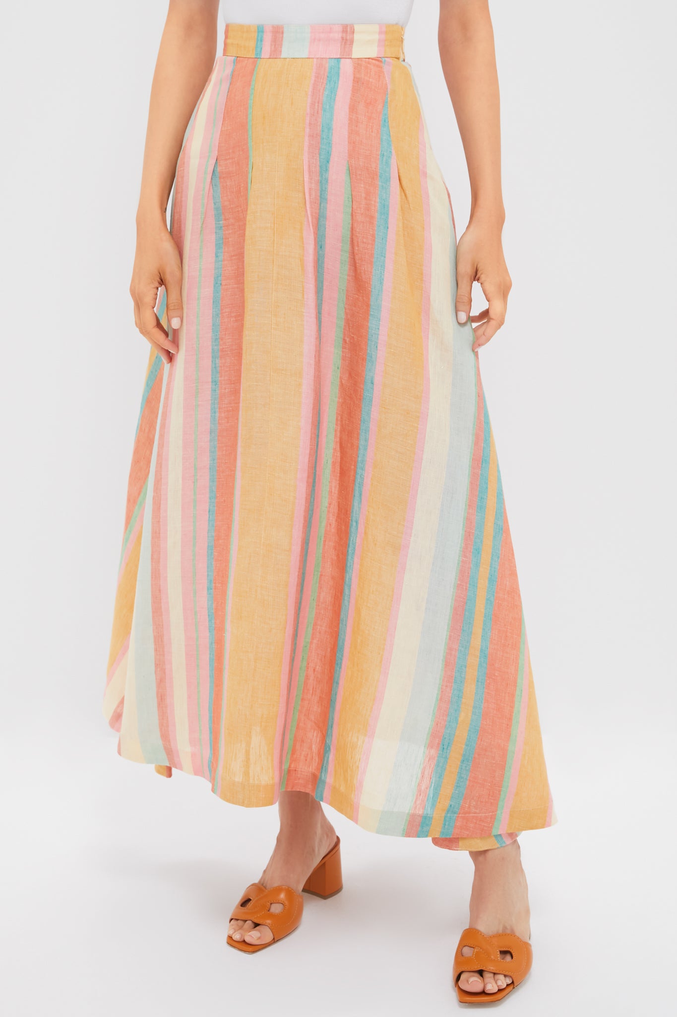 Multi Rainbow Stripes Amelianna Skirt