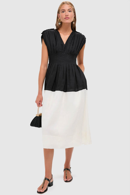 Multi Nicola Ramie Tank Midi Dress