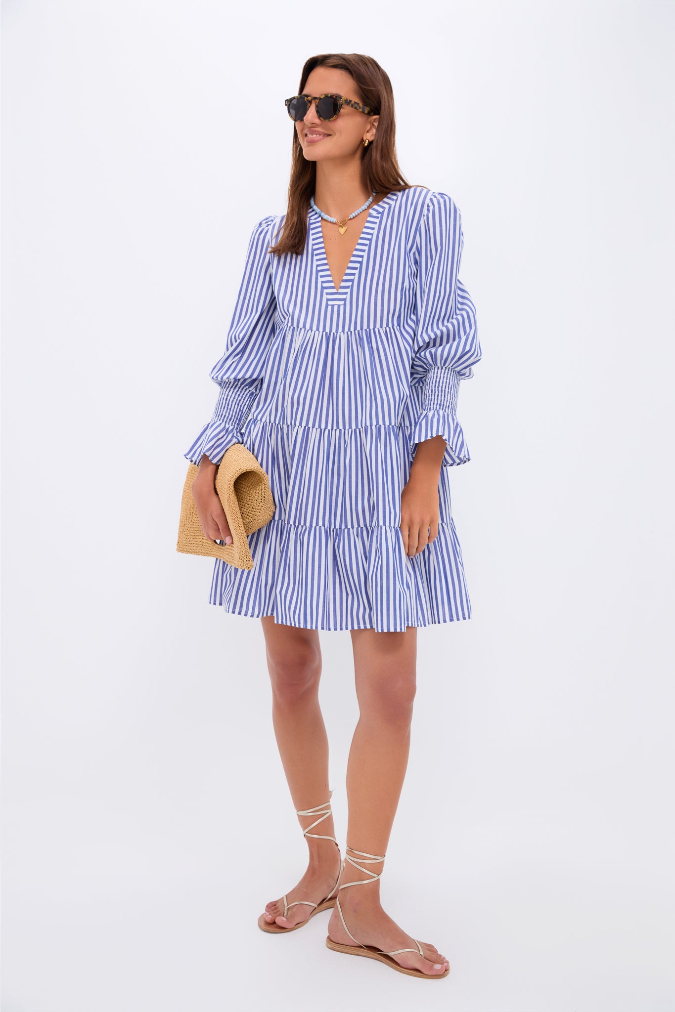 Blue and White Stripe Cotton Poplin Kenzo Dress | Pomander Place Blue and White Stripe Cotton Poplin Kenzo Dress | Pomander Place