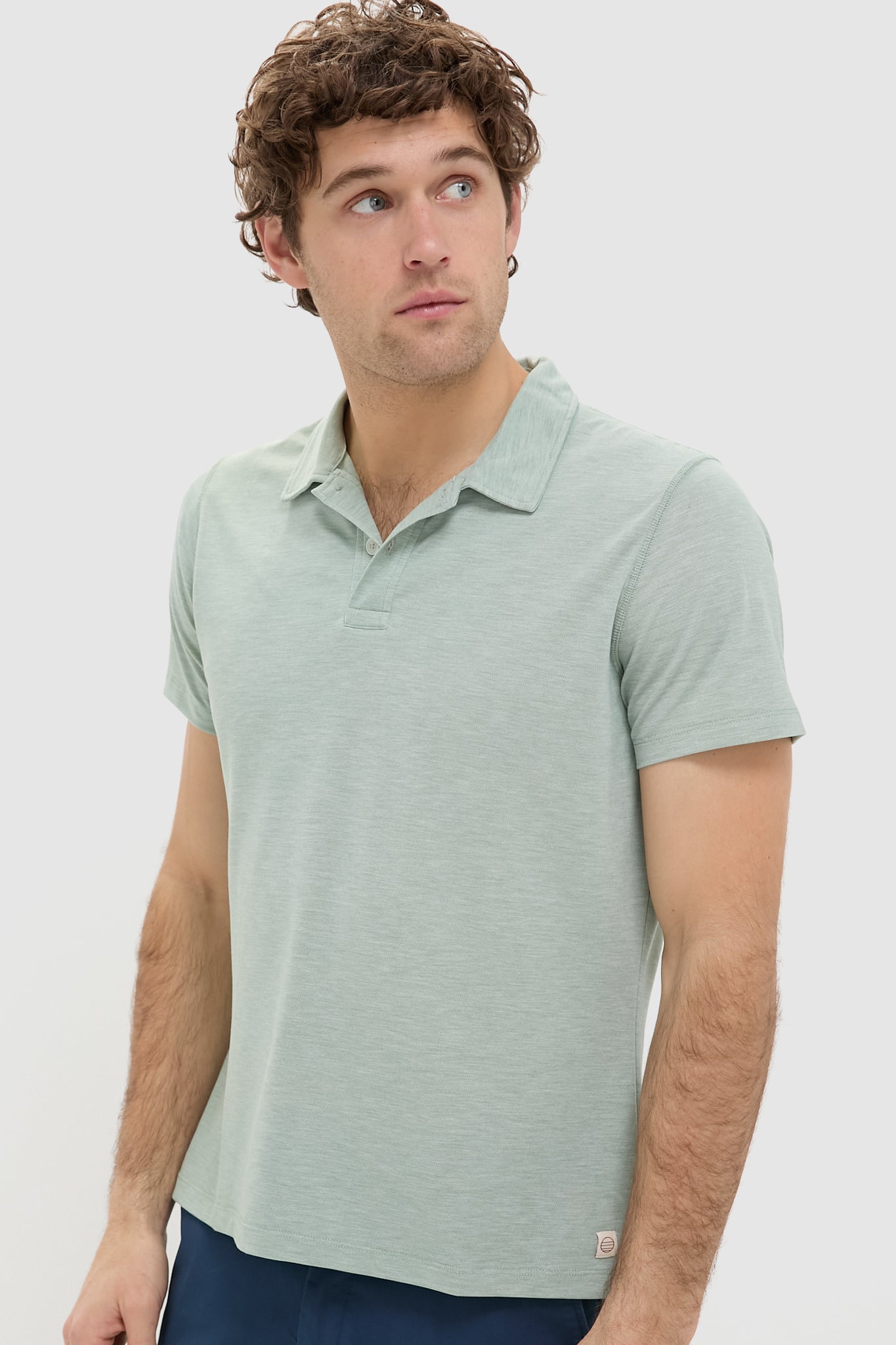 Iceberg Green Air Polo