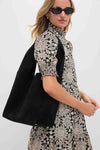 Black Suede Veronica Beard Sling Bag