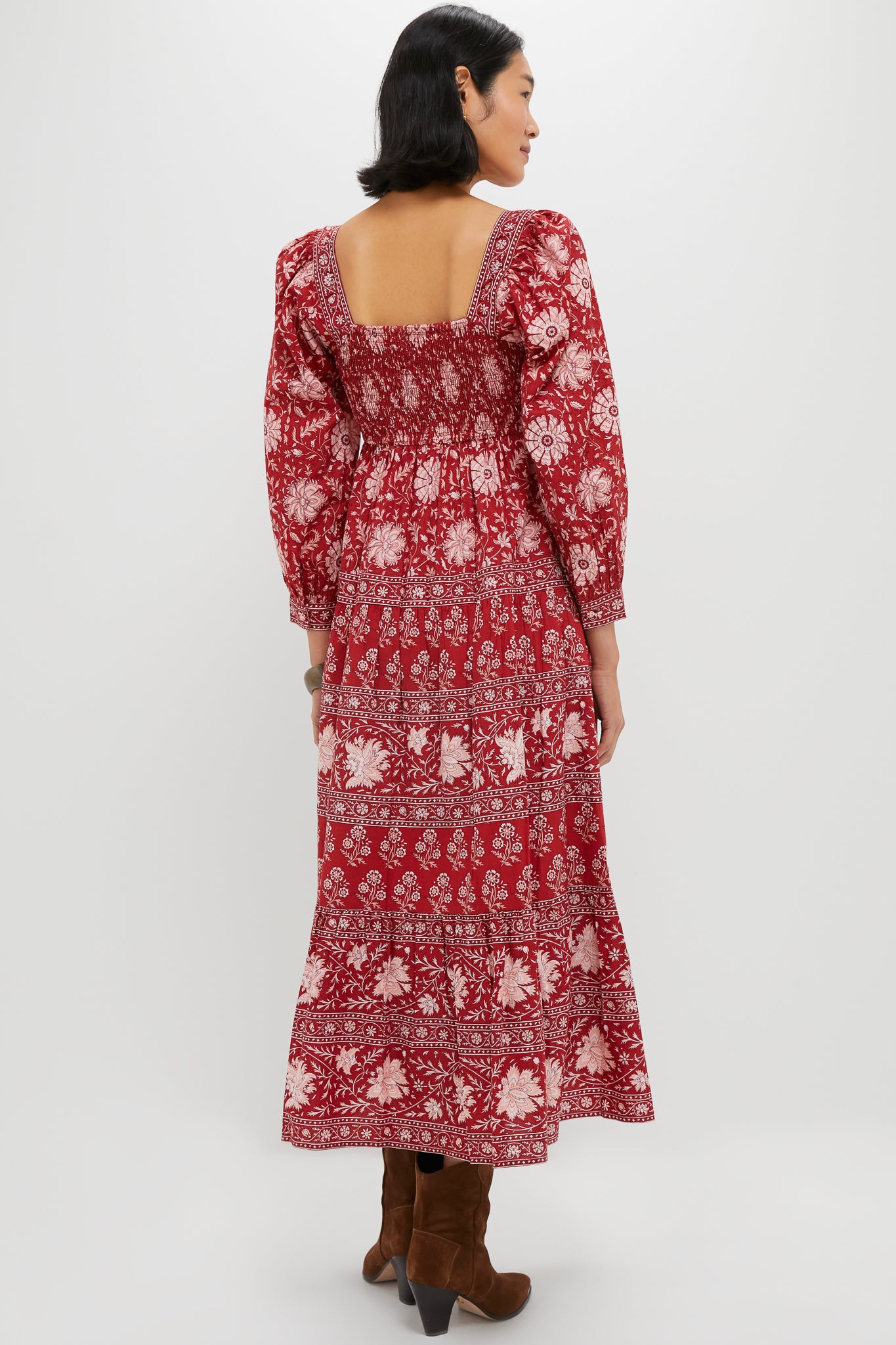 Rust Borders Lucia Dress
