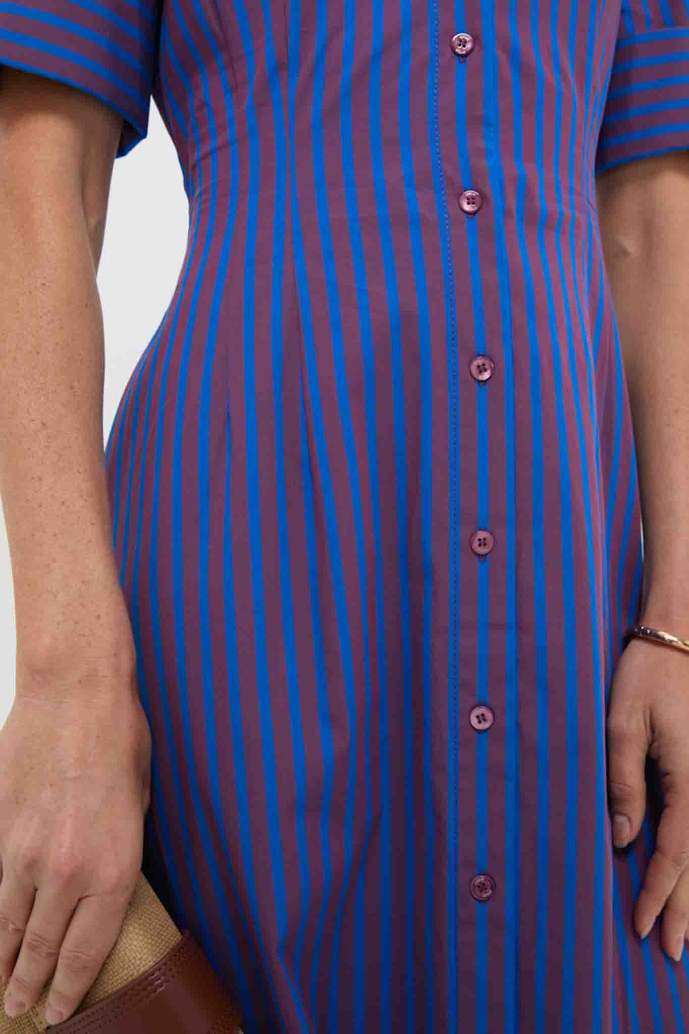 Atlas Stripe Joan Dress