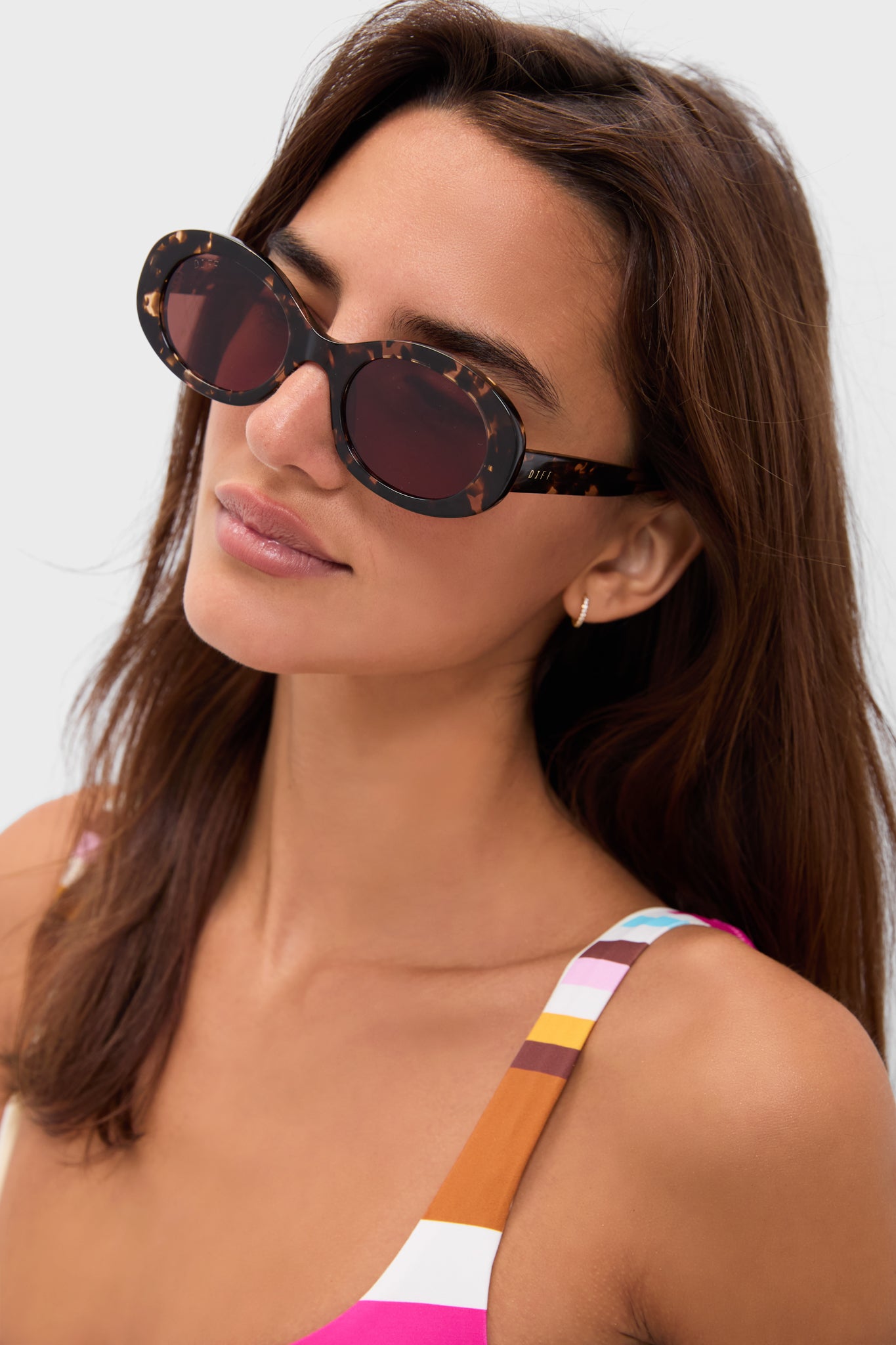 Espresso Tortoise Lainey Sunglasses | DIFF Eyewear