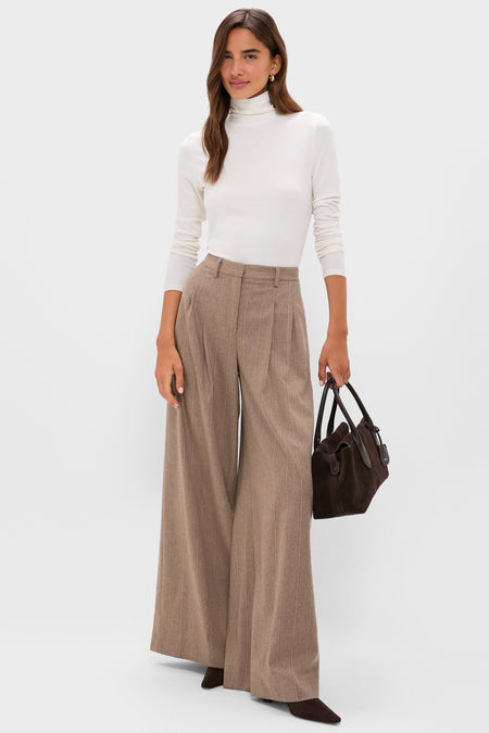 Ivory Lightweight Ribbed Topanga Turtleneck