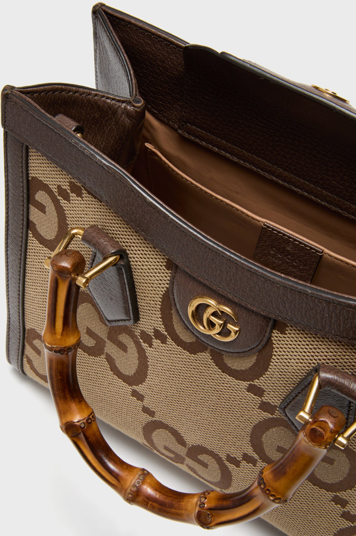 GUCCI Monogram Small Diana Tote Bag