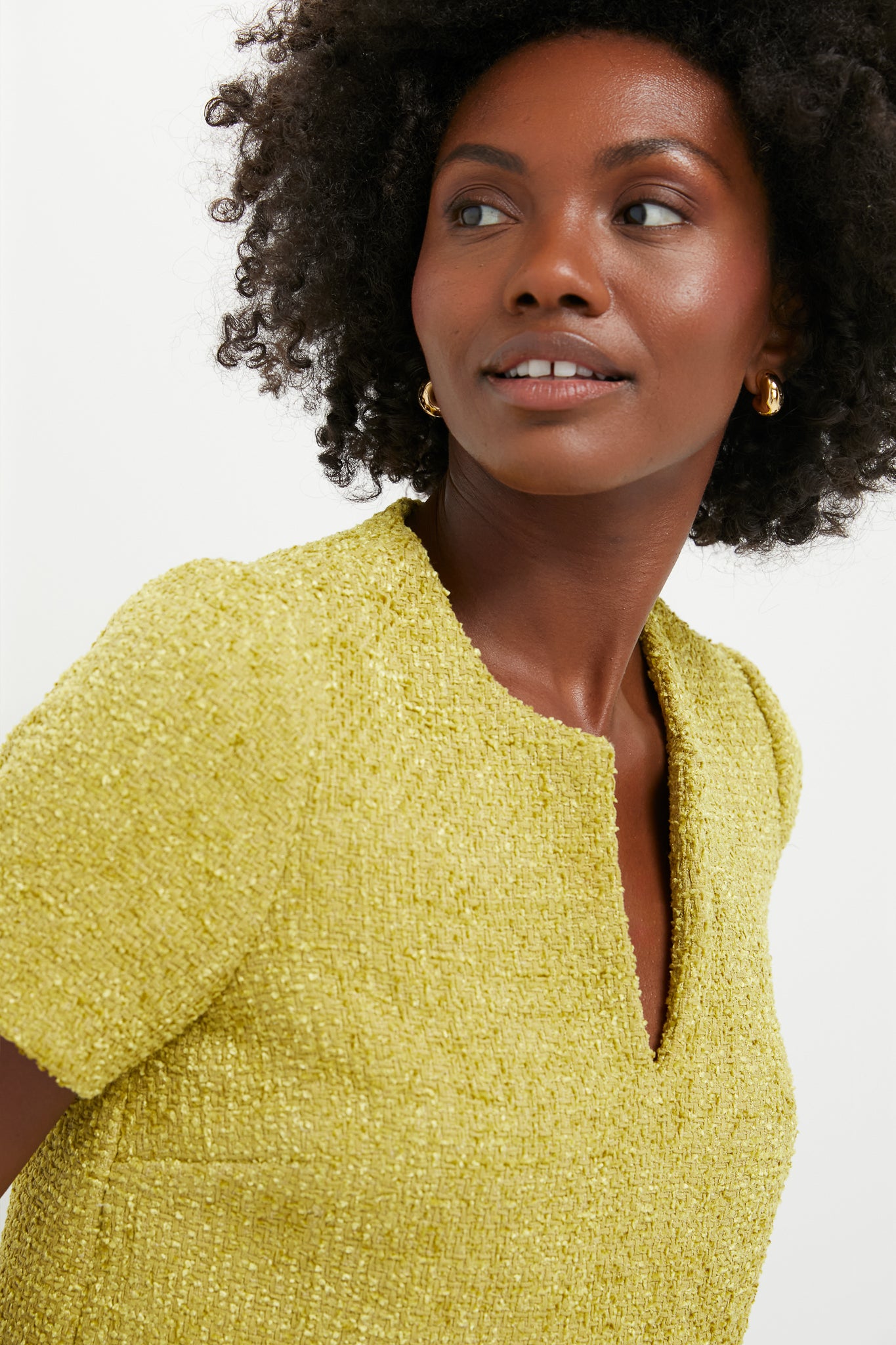 Citron Tweed Maebe Blouse