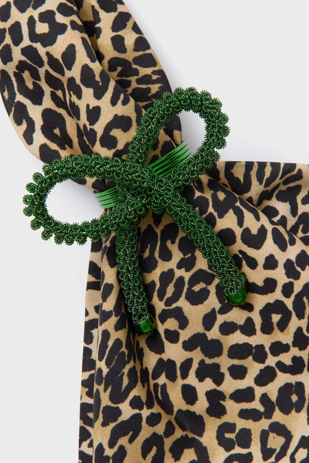 Green Bow Napkin Rings (Set of 4)