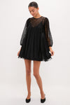 Black Keepsake Lace Shift Dress