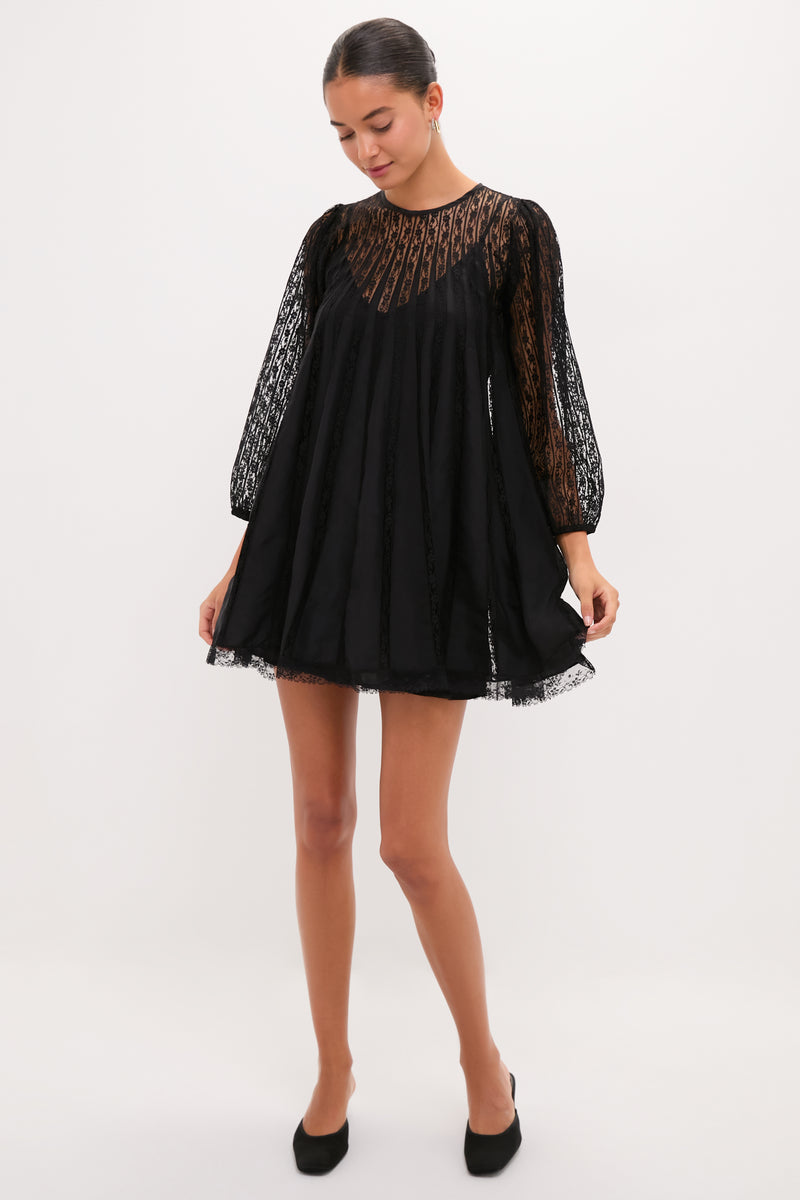 Black Keepsake Lace Shift Dress