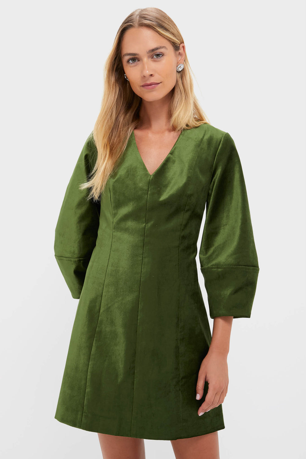 Tuckernuck Green Velvet Mayson Dress Green Velvet / 14 Tuckernuck Green Velvet Mayson Dress Green Velvet / 14